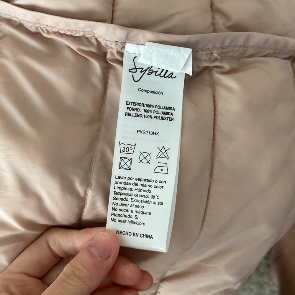 Sybilla outerwear light pink puffer coat - Picture 9 of 10